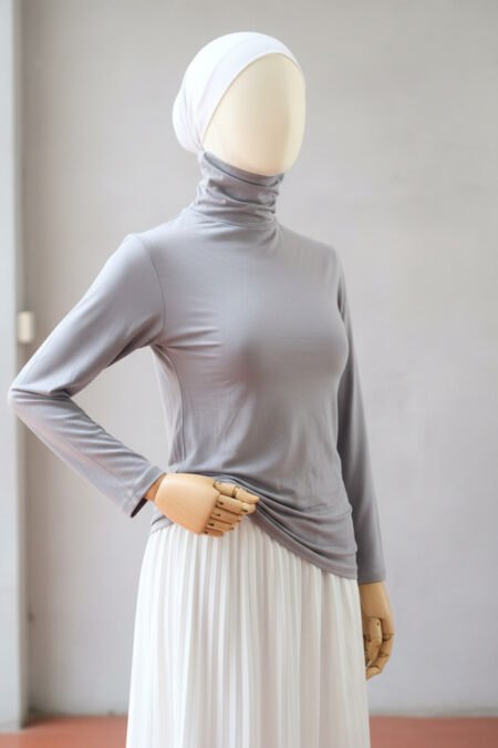 Turtle Neck - Stone Grey