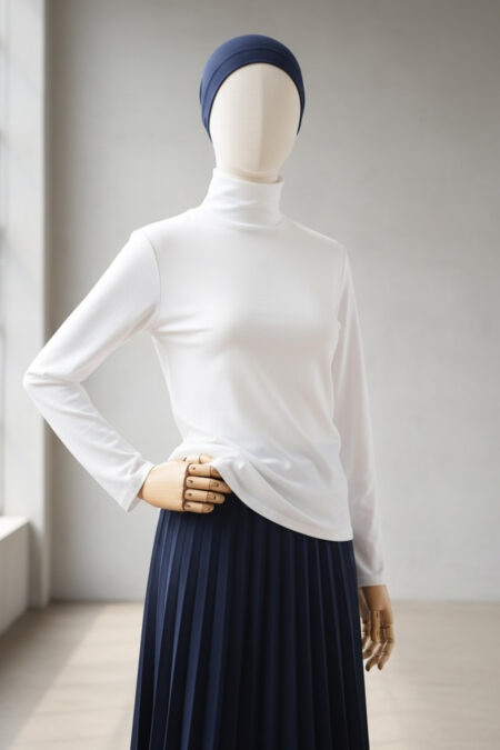 Turtle Neck - White