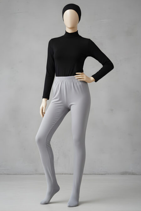 Legging Wudhu - Stone Grey