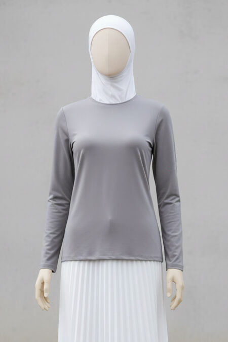 Round Neck Manset - Stone Grey