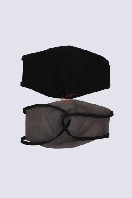 2 Tone Mask - Black Grey