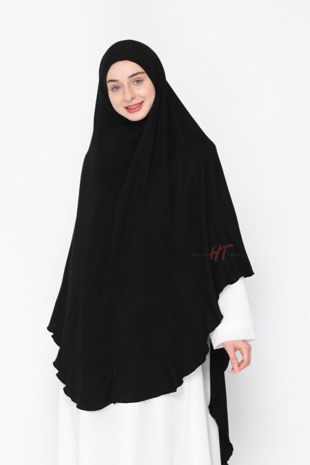 Fathimah Khimar Large - Black