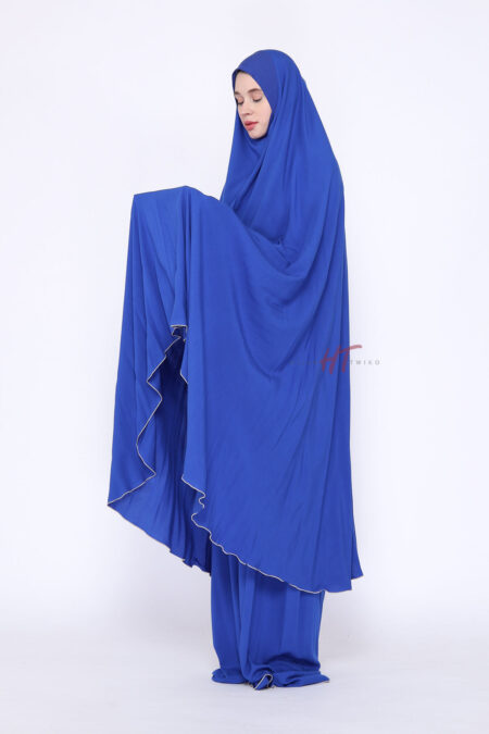 Mukena Dagu Rayon - Royal Blue