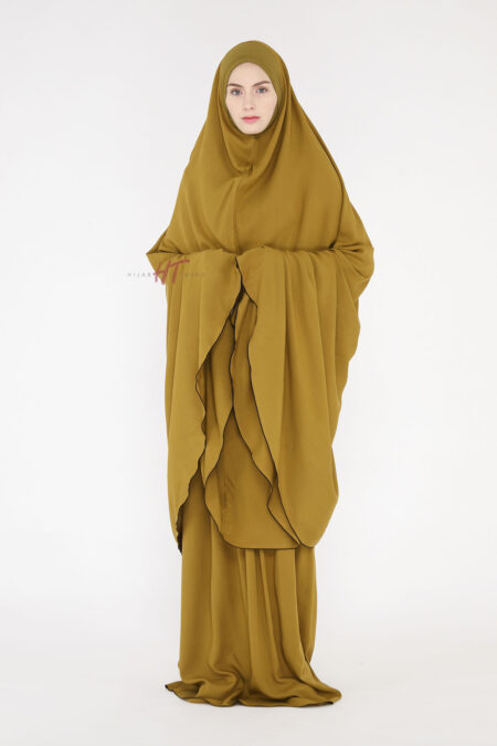 Mukena Dagu Rayon - Bronze Brown