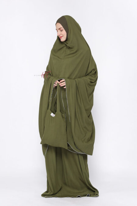 Mukena Dagu Rayon - Olive