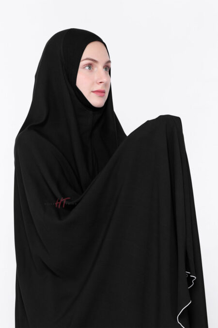 Mukena Dagu Rayon - Black