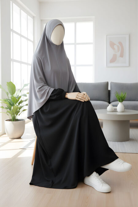 Chaira Hijab - Stone Grey