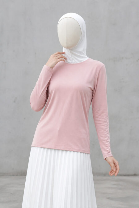 Round Neck Manset - Pink Rose