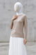 Round Neck Manset - Taupe